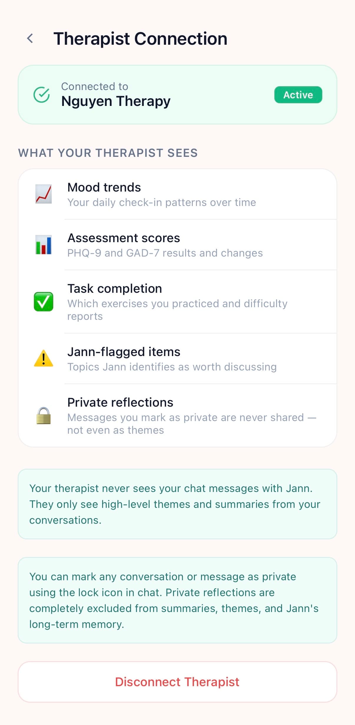 Step 5: Your therapist stays in the loop